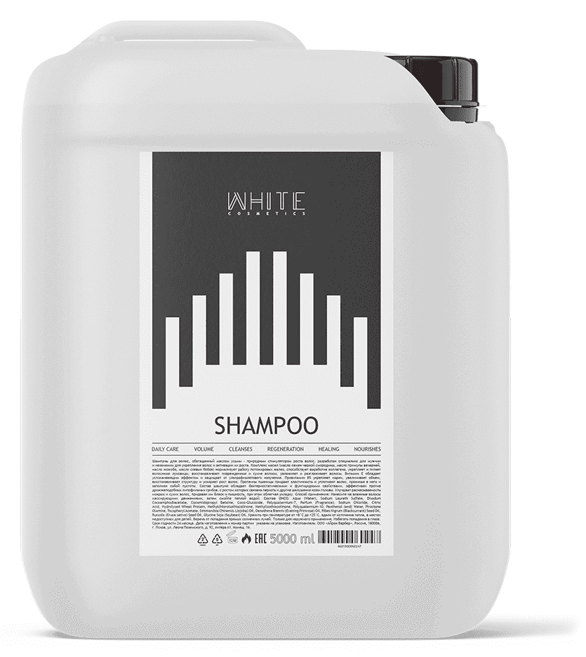 WHITE Шампунь для волос, 5 л